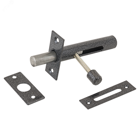 Засов Киров Секрет ЗД-05 антик серебро врезной - 2840 ПТК