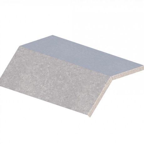 Крышка для лотка углового вертикального вниз осн.500 сталь 0.7мм ЛМсК-45Н цУТ2.5 СОЭМИ Н0122460117