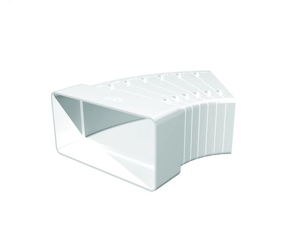 Колено разноугловое горизонтальное пластиковое 55х110 - 511КРП ЭРА 14166