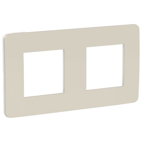 Рамка UNICA STUDIO двухпостовая шампань/белый - NU280424 APC