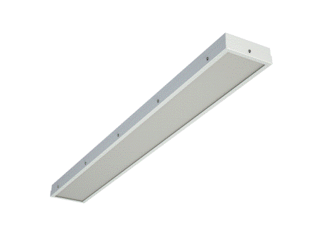 Светильник люминесцентный универсальный с БАП TL128 OL EM1 IP54 1197х297х50мм 33Вт без ламп, 1 ч. Лм опал | 18856 TechnoLux