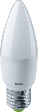 Лампа светодиодная 61 329 NLL-C37-8.5-230-6.5K-E27-FR 8.5Вт свеча матовая 6500К холод. бел. E27 730лм 176-264В Navigator 61329 20453