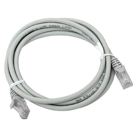 Патч-корд TERACOM PRO Cat.6 неэкранированный UTP оболочка LSZH серый (2,0м) | TRP-6UTP-LSH-2M-GY EKF