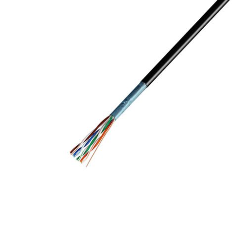 Кабель витая пара F/UTP кат.5E 4х2х24AWG solid CU ZH нг(А)-HF OUTDOOR черн. (уп.305м) Rexant 01-0165 MEET