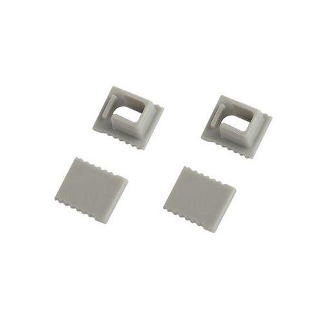 Набор заглушек 0709-3 для профиля 0709 2шт глухие с отверстием | Б0062825 ЭРА