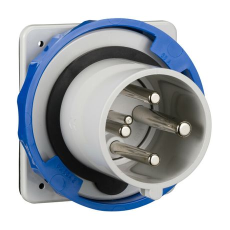 Вилка панельная 63А 3PT 200-250V винт. IP67 SchE 81879 APC