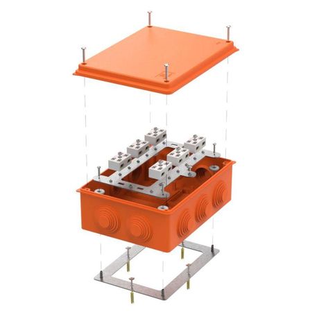 Коробка огнестойкая для о/п 40-0320-FR6.0-4-12-Р Е15-Е60 RAL2004 200х150х75 (5 шт/кор) | Промрукав Строитель