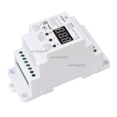 Пластик 5 лет) | 032994 Arlight Диммер SMART-D19-DIM-PUSH-DIN (230V 2A TRIAC 2.4G) (Arlight IP20