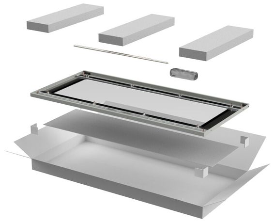 Дверь стеклянная для шкафа LINEA N 33U 600мм сер. ITK LN35-33U 6X-DR IEK