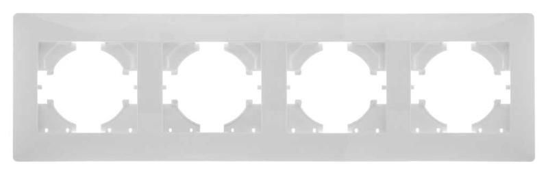 Рамка 4-м Bravo бел. матов. GUSI С1040-041