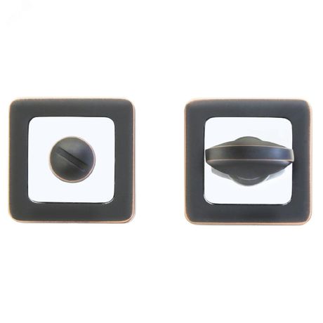 АЛЛЮР АРТ BK-S1 ORB/CP (4152) тёмная медь - 11458 Завертка-фиксатор сантехническая для защелок замков задвижек к ручкам ПТК