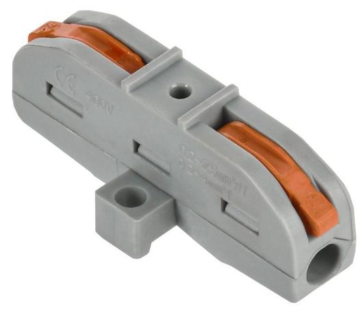 Строительно-монтажная клемма СМК 222-4111P проходная с площадкой (4шт/упак) IEK - UKZ20-4111P-004