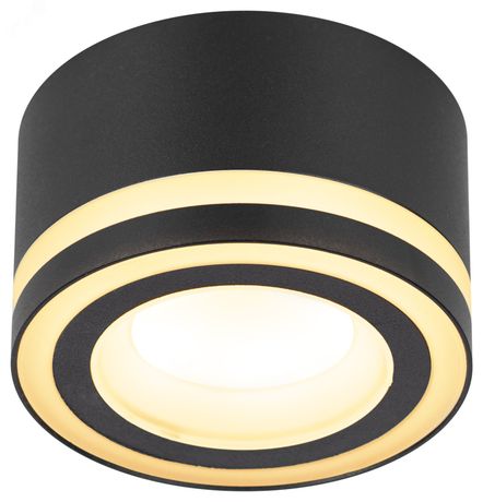 Светильник настенно-потолочный спот OL51 BK GX53 IP20 черный | Б0059805 ЭРА