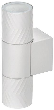 Светильник уличный декоративный для наружного освещения 5108 настенный под лампу 2хGU10 двусторонний IP65 белый - LT-UBU0-5108-GU10-2-K01 IEK