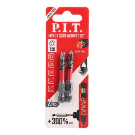 Биты ударные T20x50 мм 2 шт в уп - ASDR01-50T20 PIT