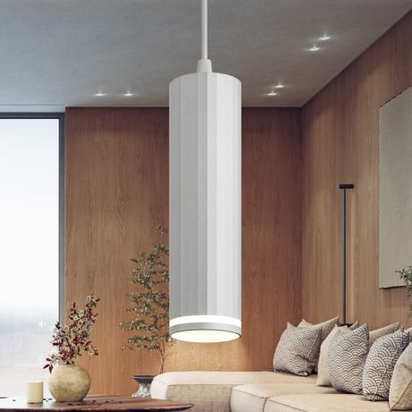 Светильник подвесной (подвес) PL19 WH MR16 GU10 потолочный цилиндр белый | Б0058491 ЭРА