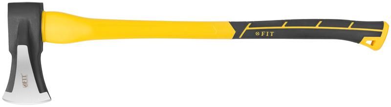 """Топор-колун """"ушастый"""" кованый, фиберглассовая длинная ручка 800 мм, 3000 гр.""" - 46176 РОС