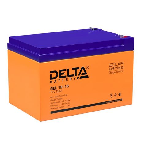 Аккумулятор GEL 12В 15А.ч 12-15 Delta 4614010140006