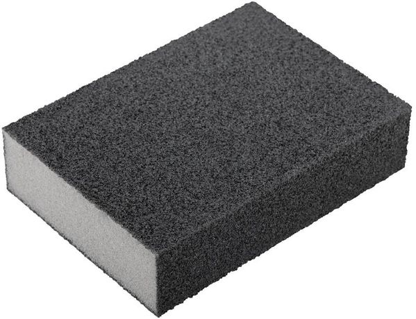 Губка шлифовальная алюминий-оксидная, 100х70х25 мм, средняя жесткость Р 60/ 100 - 38367 РОС