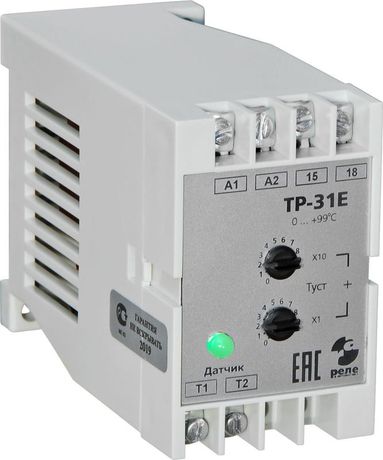 Реле температурное ТР-31Е 10А 1з УХЛ4 220В 50Гц 0…99град.C режим нагрев гистерезис 4град.C в компл. с датчиком ДТ кабель 2.5м и автоматика A8223-79683191