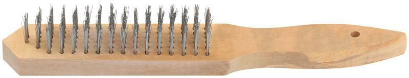 Корщетка 6-ти рядная деревянная ручка КУРС 38402