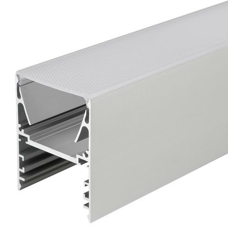 Профиль с экраном ALU-LINE-DUO-2000 ANOD+OPAL 2м алюминий Arlight 024188