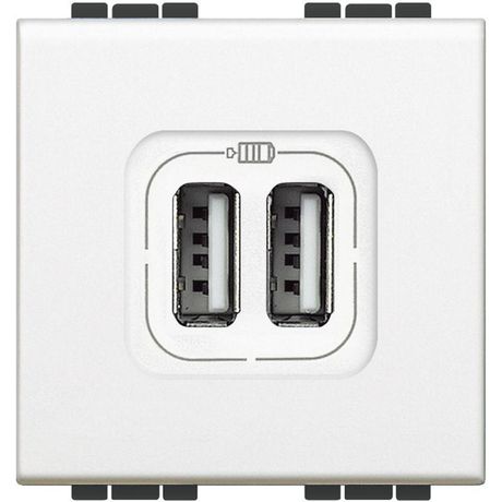 Разъем LL для зарядки 2хUSB бел. Leg BTC N4285C2 Legrand