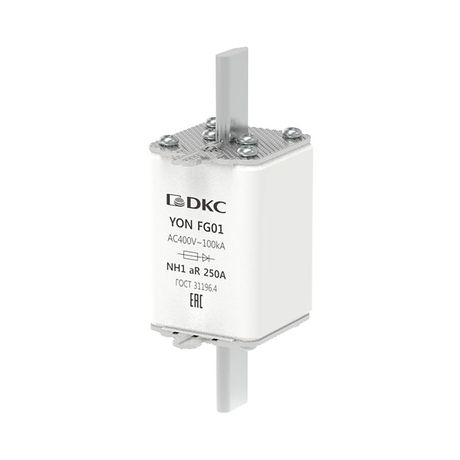 Предохранитель YON ножевого типа FG1 250А 400V характеристика aR | 1FG01-0250-400V-AR DKC ДКС
