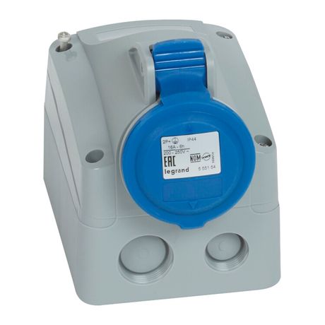 Розетка накладная - 16А 2К+З 230 В IP 44 | 090167 Legrand