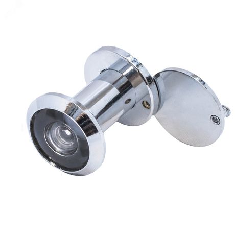 Глазок дверной для металлических и деревянных входных дверей толщиной 35-50мм, АЛЛЮР ГДШ-2 БШт 35-50мм хром - 1535 ПТК