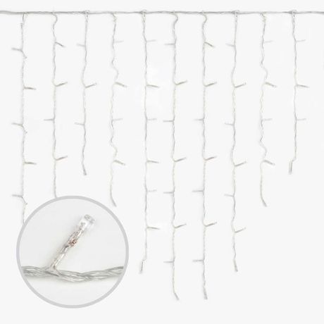 Гирлянда "Бахрома" светодиодная ULD-B3010-200/SWK WARM WHITE IP67 со статическим свечением Uniel UL-00003679