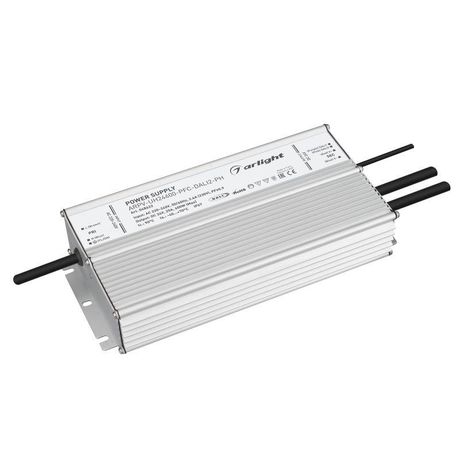 Блок питания ARPV-UH24600-PFC-DALI2-PH (24V, 25A, 600W) (ARL, IP67 Металл, 7 лет) | 048622 Arlight
