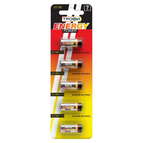 Батарейка Трофи A23-5BL ENERGY POWER Alkaline (100/1000/48000) - C0034938 ЭРА