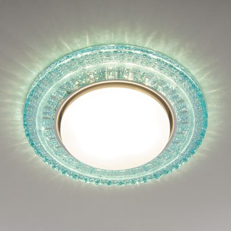 Светильник точечный встраиваемый 3028 GX53 TF" тиффани" с подсветкой | a043180 Elektrostandard