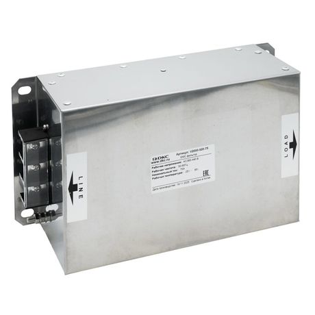 Фильтр для преобразователей частоты 3-х фазный ЭМС DKC V2000-920-75 ДКС DKC (ДКС) арт. V2000-920-75