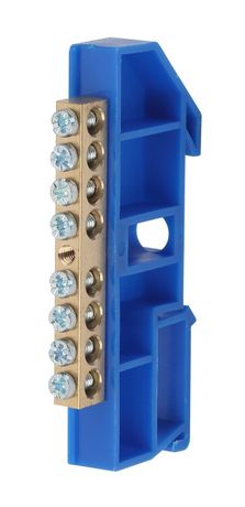 Шина N "ноль" на DIN-изол ШНИ-6х9-8-Д-синий (25/500/9000) NO-222-45| Б0033426 | ЭРА