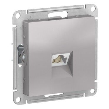 Розетка компьютерная AtlasDesign RJ45 кат.6A механизм алюм. SE ATN000386 APC