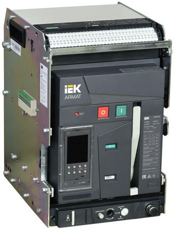 Выключатель автоматический воздушный ARMAT выдвижного исполнения 3P типоразмер A 66кА 1600А расцепитель TD с комплектом аксессуаров 220В: мотор привод катушка включения отключения - AR-ACB-3VA-066-1600A-TDCF IEK
