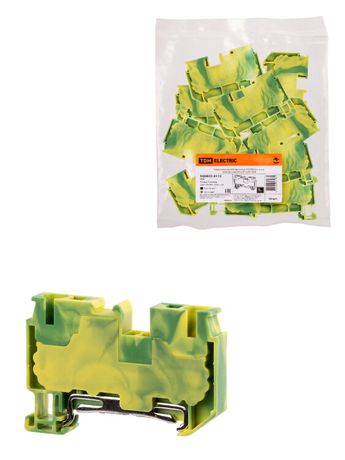 Зажим клеммный безвинтовой ЗКБ PEN быстрого зажима 6 мм2 (Ph-C PT 6-PE) | SQ0822-0172 TDM