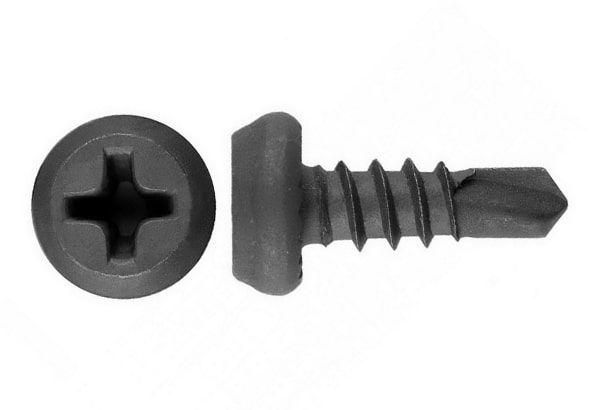 Саморез Клоп 3.5x9.5 металл-металл фосфатированный, шлиц Philips №2, сверло (10 шт/уп) Промрукав - PR08.9358 Строитель