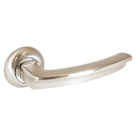 Ручка на круглой накладке (комплект), АЛЛЮР АРТ ВЕРНЕР SN (1180) никель матовый - 10926 ПТК