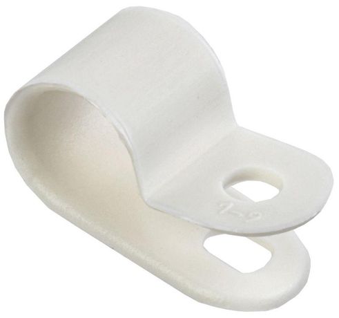 Скоба крепежная 9мм нейлоновая белая (50шт) | USK11-09-050-K01 IEK