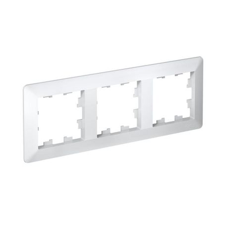 Рамка 3-м AtlasDesign Air бел./дым. бел. SE ATN220103 APC