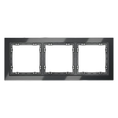 Рамка 3-м S70 стеклян. графит Voltum VLS110307 Voltum арт. VLS110307