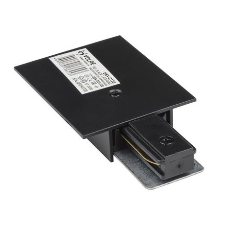 Ввод питания для шинопровода UBX-Q123 R01 BLACK 1 POLYBAG типа R однофазный черн. Volpe UL-00007448 Uniel
