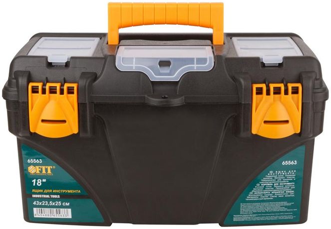 Ящик для инструмента пластик. 18дюйм ( 430х230х250мм ) FIT 65563 РОС