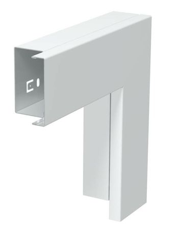 Плоский угол с крышкой кабельного канала LKM 40x60 мм (сталь,белый) (LKM F40060RW) | 6249000 OBO Bettermann