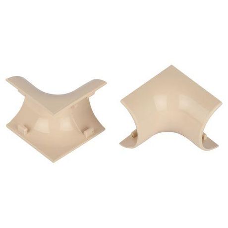 Внутренний угол IC-KK-30-13-B для полукруглого кабель-канала бежевый 30х13мм 2шт/комплект | Б0064900 ЭРА