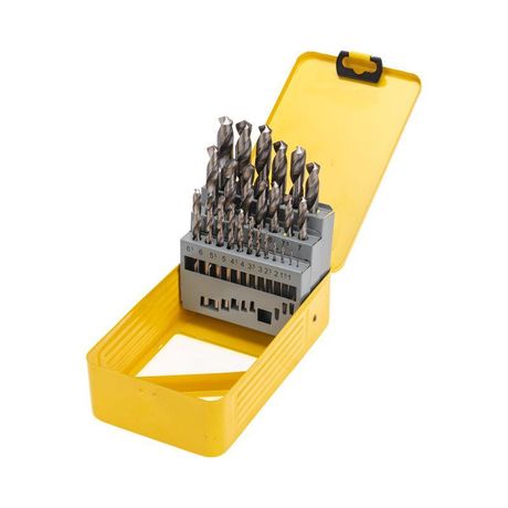Набор сверл по металлу, 1-13мм (через 0,5мм), HSS, цилиндрический хвостовик, металлический кейс, 25 шт. | KR-91-0637 Kranz
