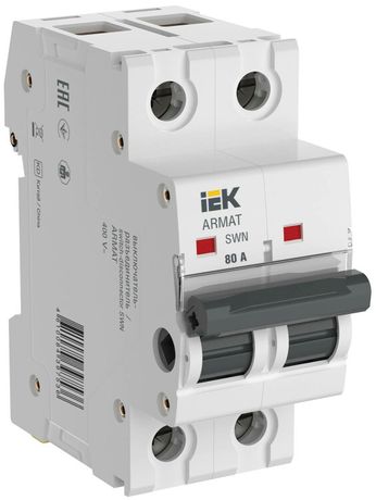 Выключатель нагрузки SWN 2P 80А | AR-SWN-2-080 IEK ARMAT